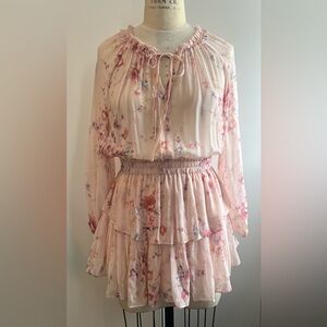 LoveShackFancy Silk Popover Dress